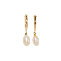 Johnny Pearl Hoops by Erin Fader Jewelry