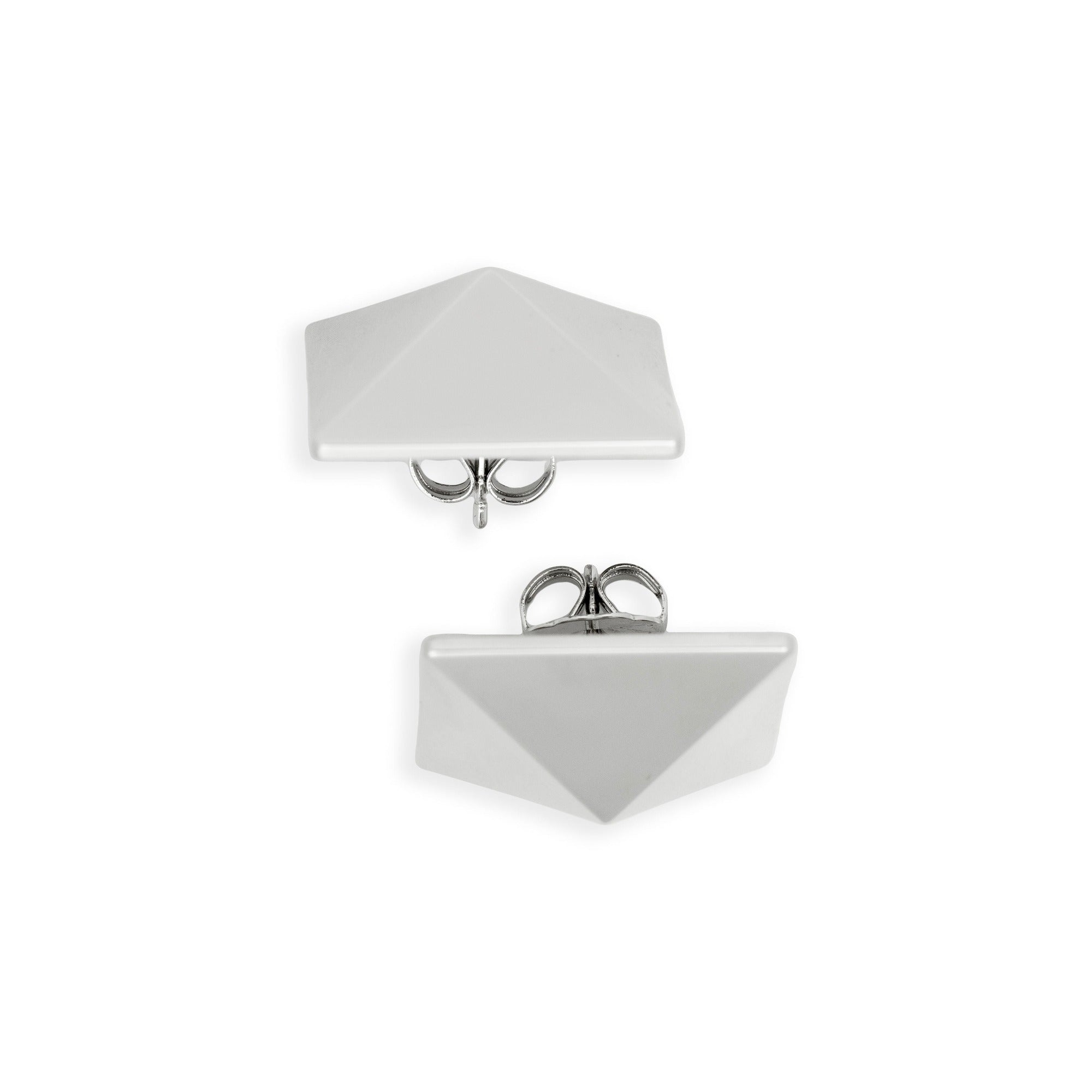 Pyramid Studs - Silver Grande by Erin Fader Jewelry