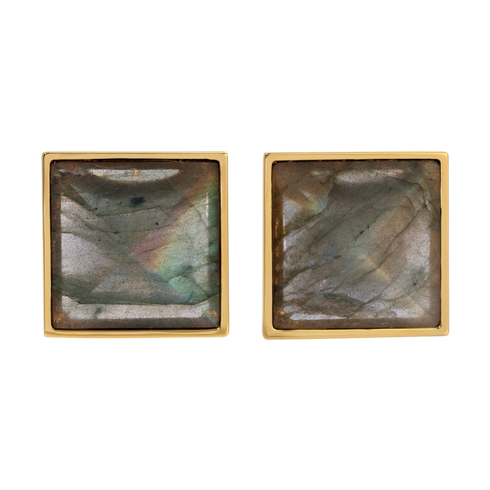 Pyramid Studs - Labradorite Medium by Erin Fader Jewelry