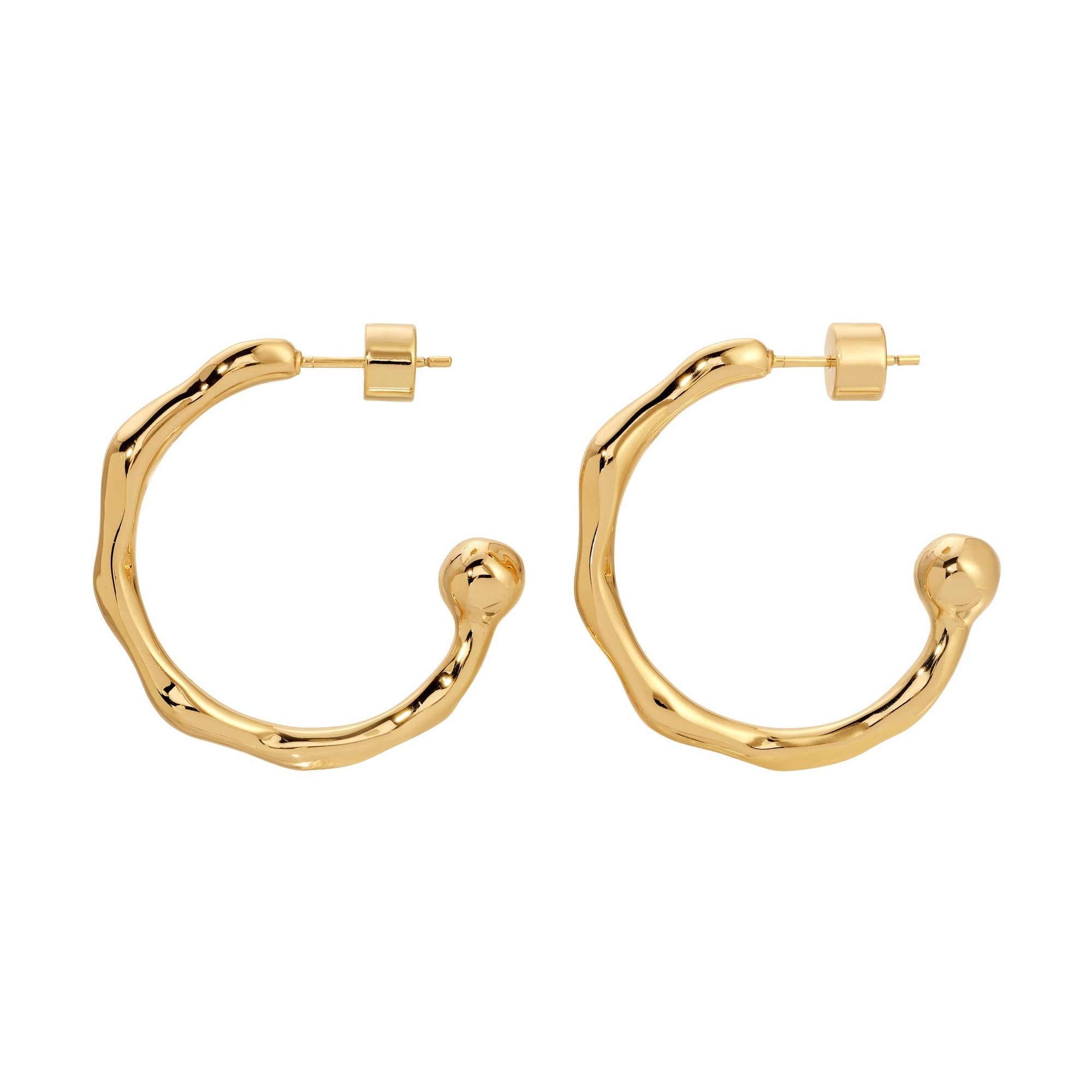 Hanna Hoops - Gold by Erin Fader Jewelry