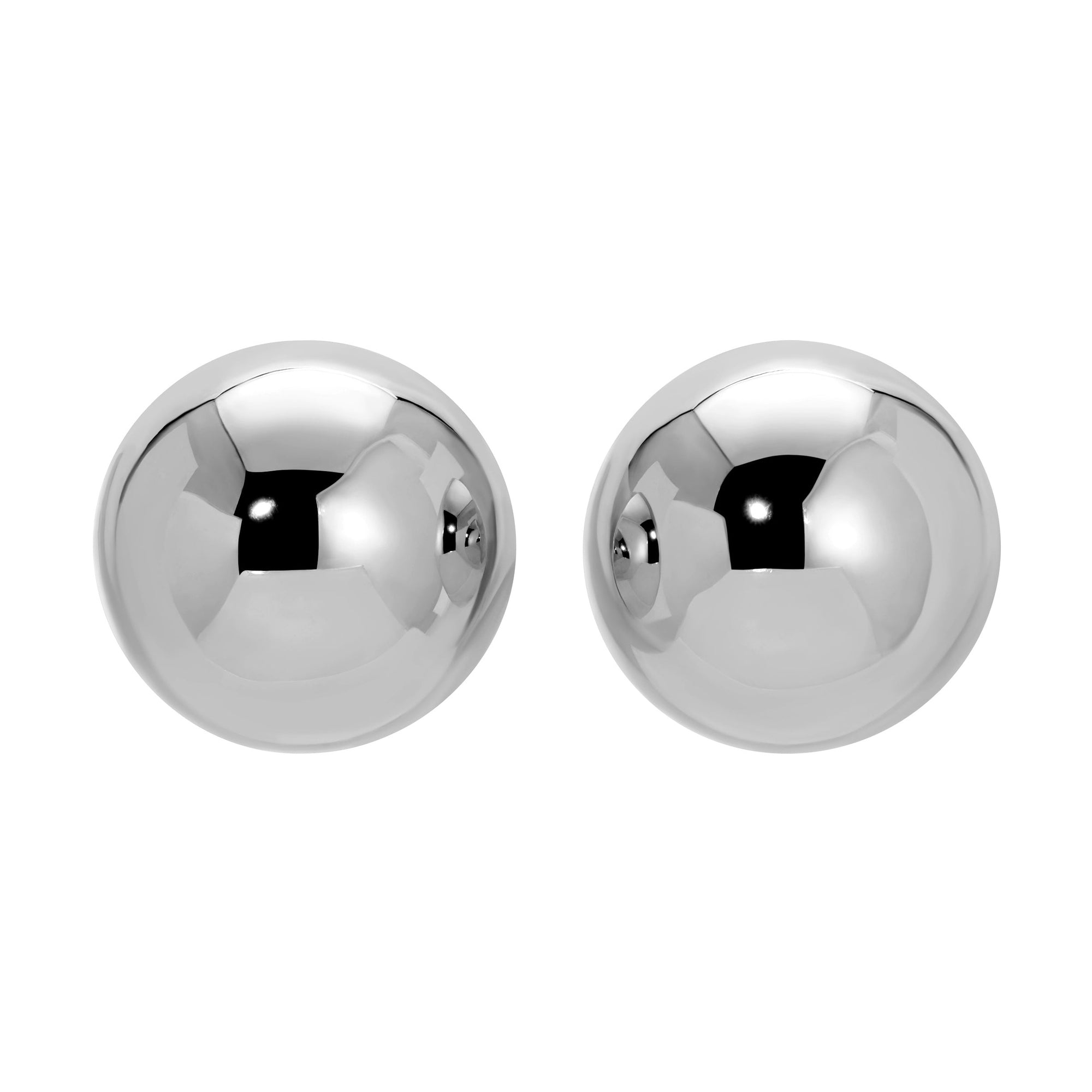 Sphere Earrings - Silver Grande