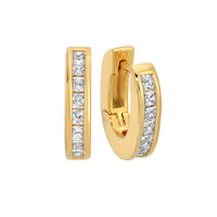 The Deco Hoops - Gold Petite by Erin Fader Jewelry