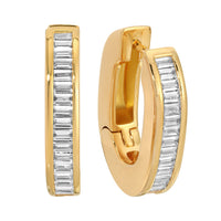 The Deco Hoops - Gold Grande by Erin Fader Jewelry