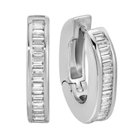 The Deco Hoops - Silver Grande by Erin Fader Jewelry