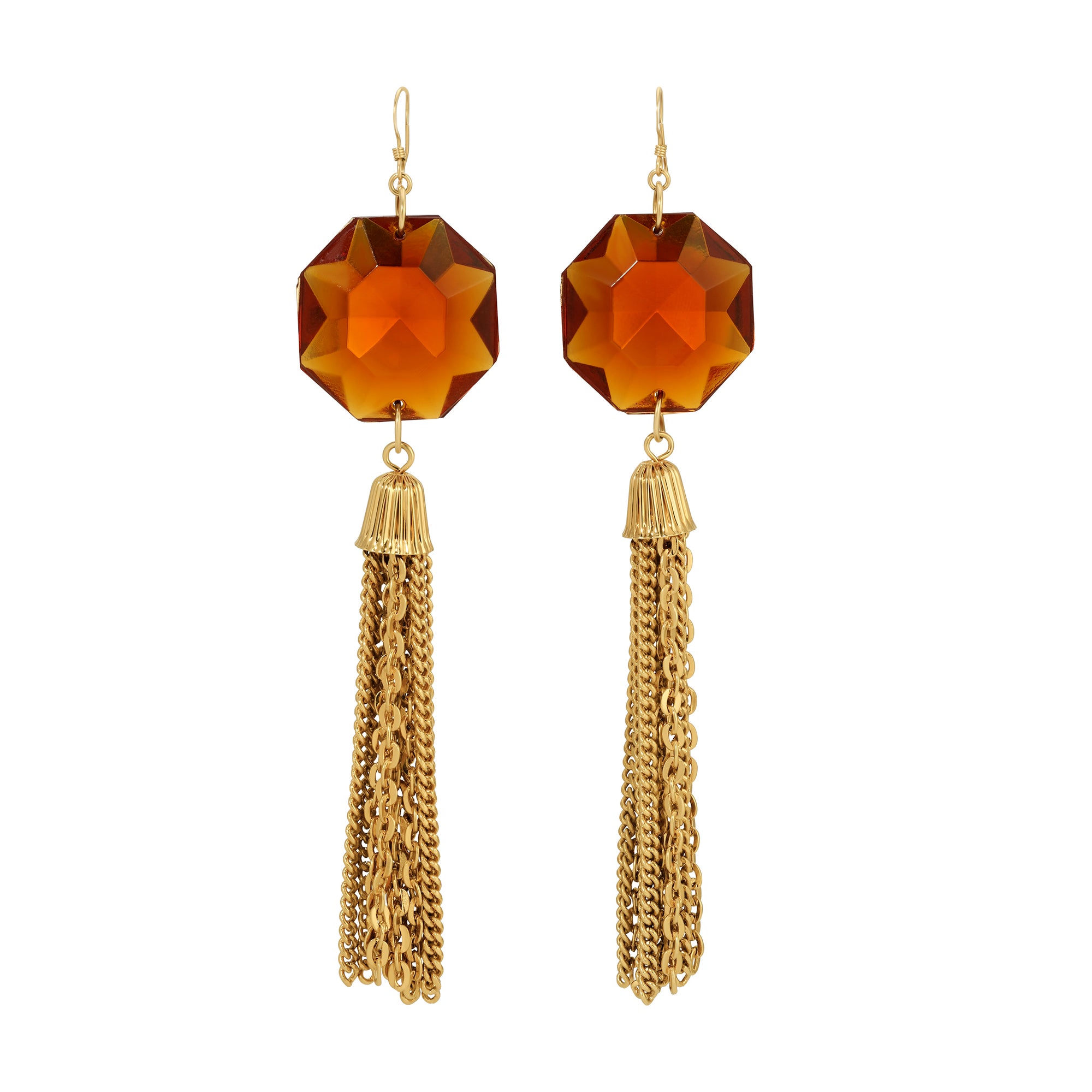 Vintage Topaz Tassel Earrings by Erin Fader Jewelry