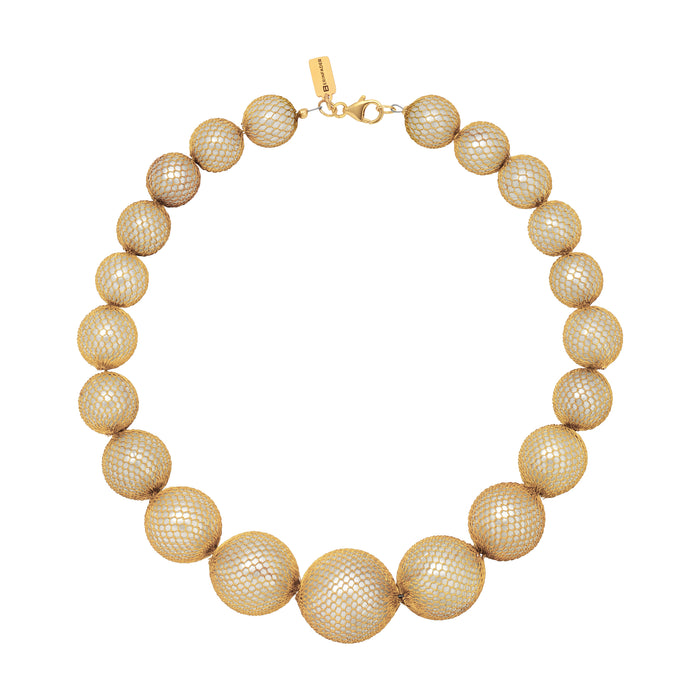 Cage Pearl Necklace by Erin Fader Jewelry