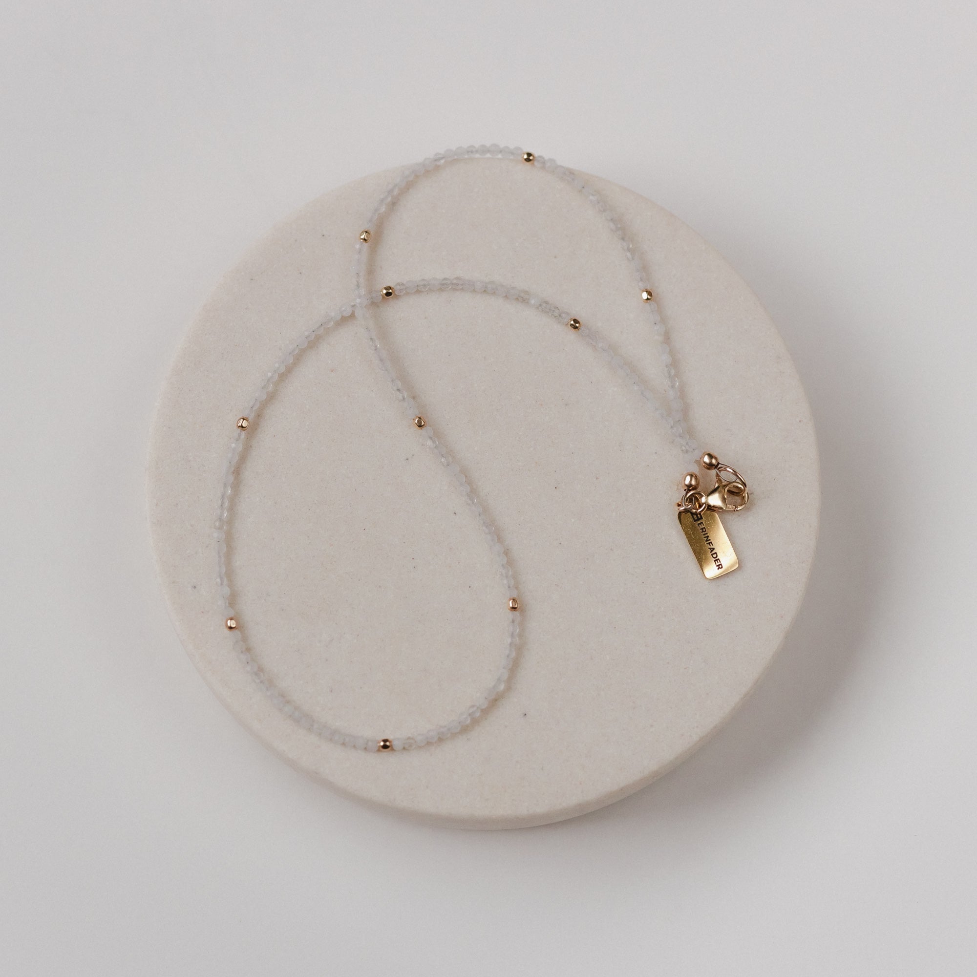 Moonstone Gemstone Beaded Choker by Erin Fader Jewelry