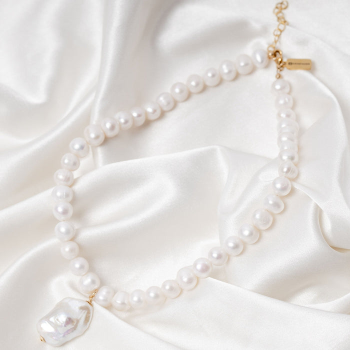 Riviera Pearl Necklace by Erin Fader Jewelry