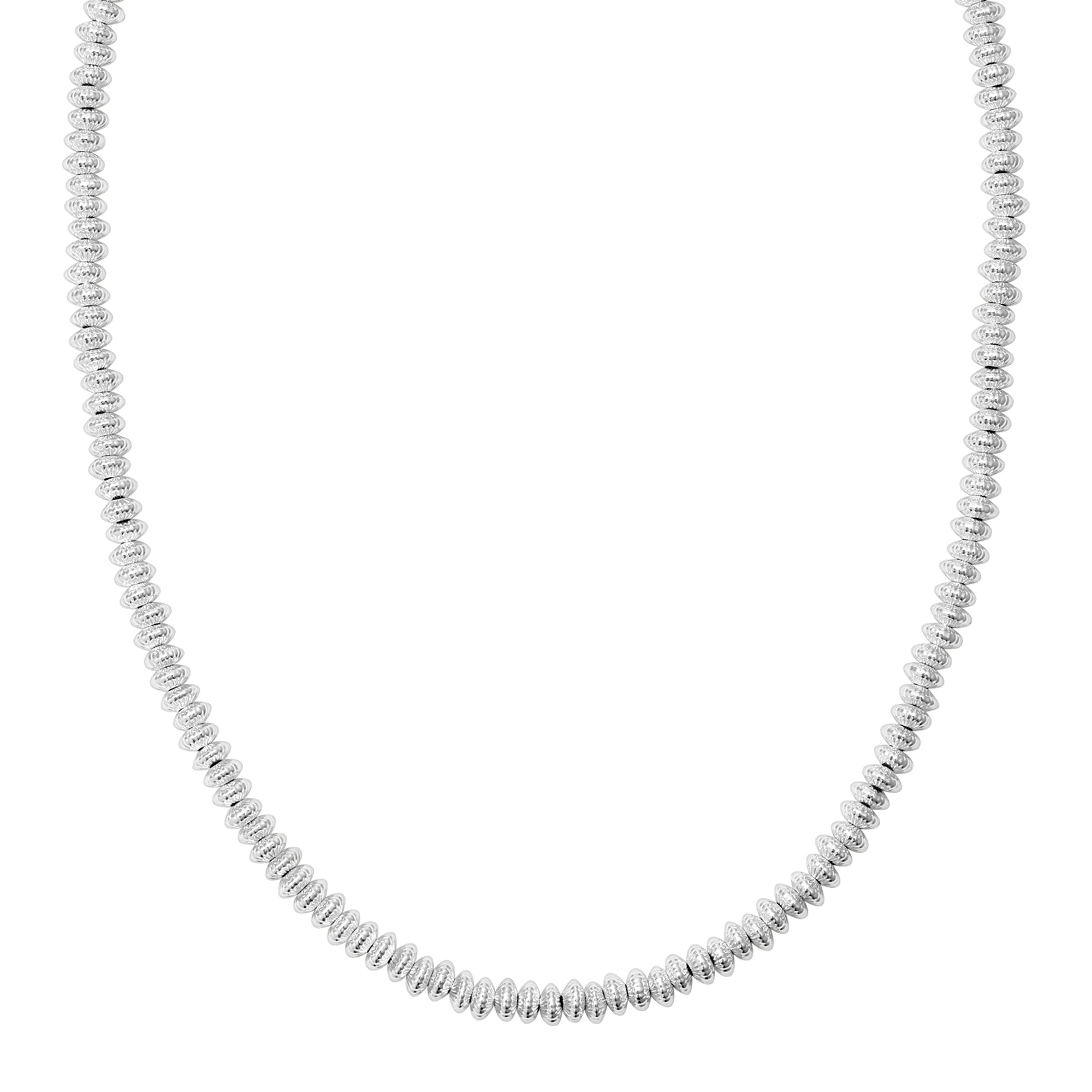 Sophia Beaded Choker in Sterling Silver by Erin Fader Jewelry 