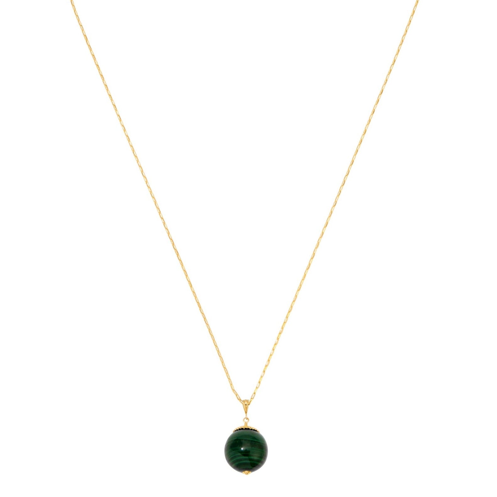 Have a Ball Necklace - Malachite by Erin Fader Jewelry
