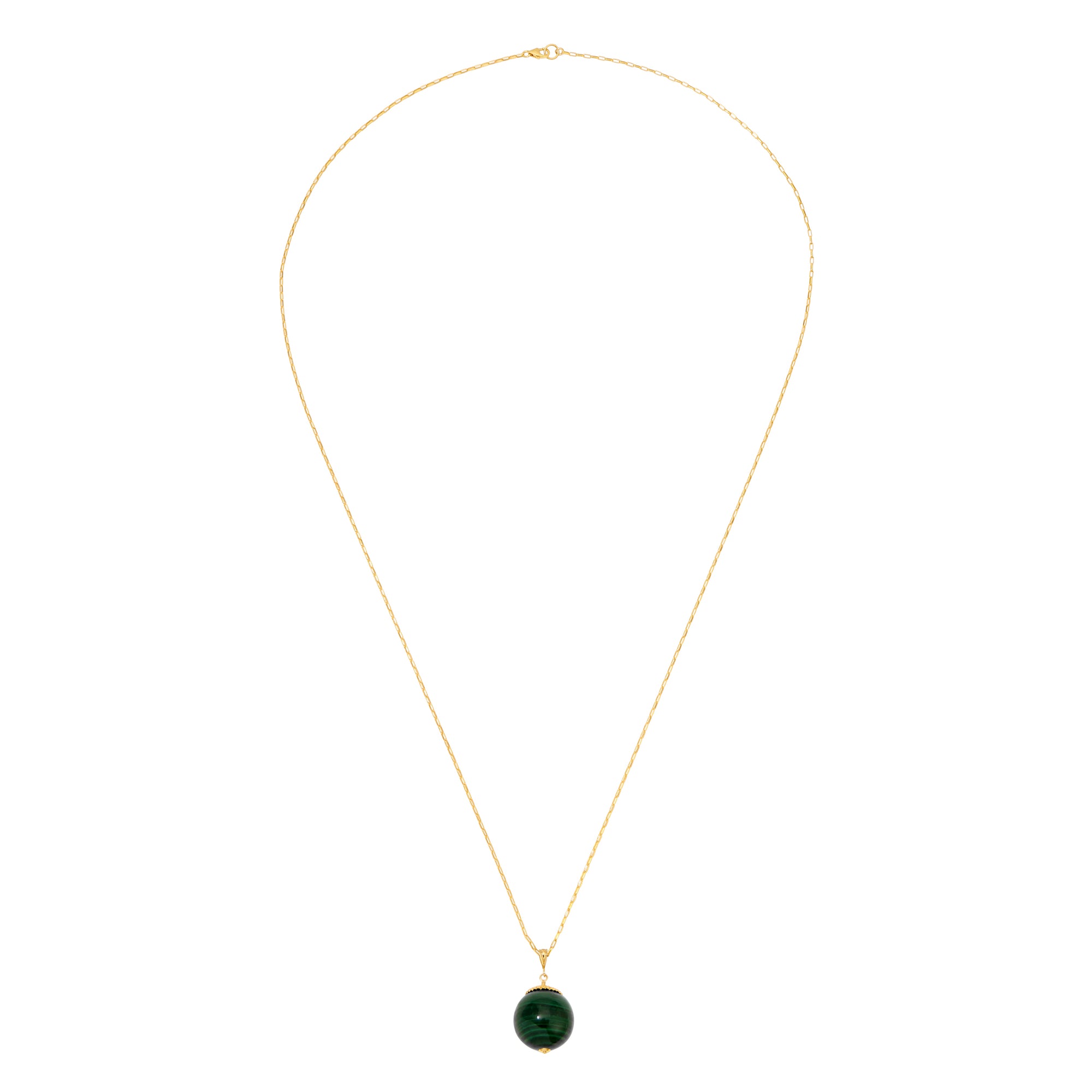 Have a Ball Necklace - Malachite by Erin Fader Jewelry