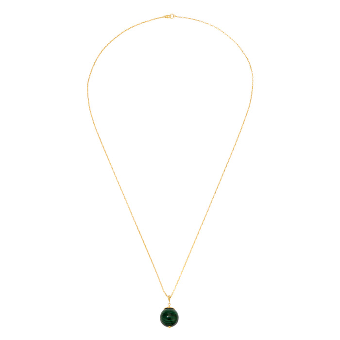 Have a Ball Necklace - Malachite by Erin Fader Jewelry