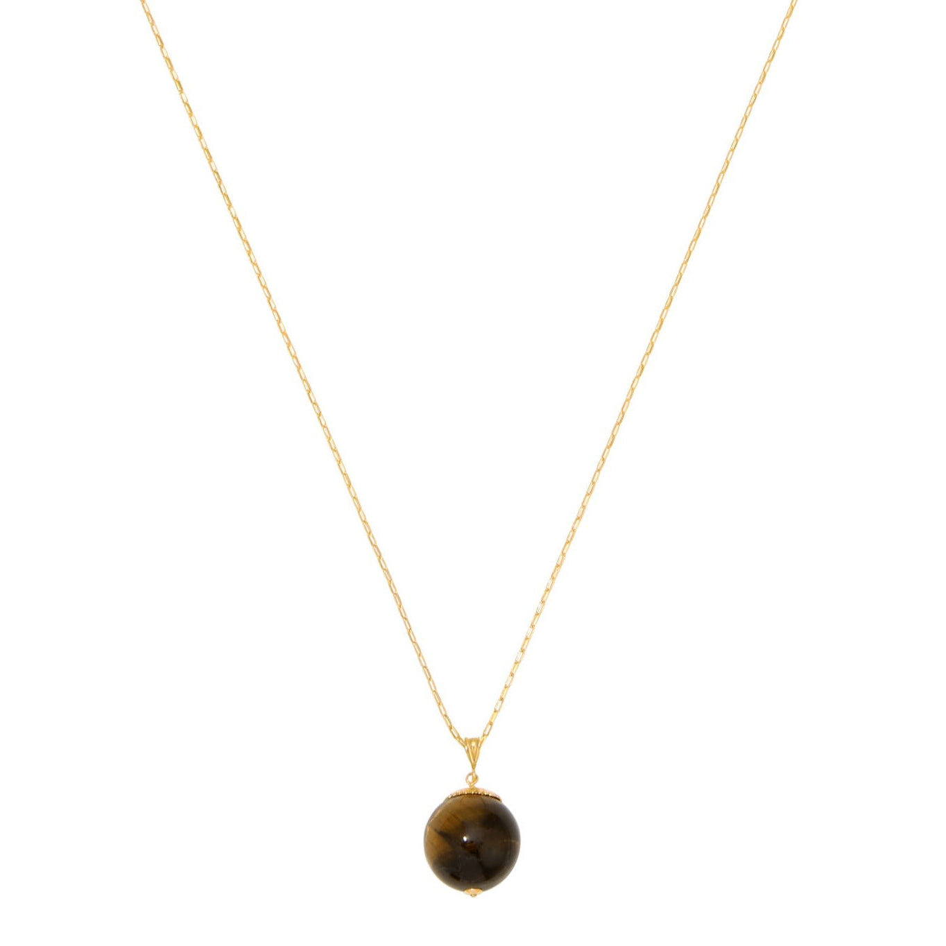 Have a Ball Necklace - Tiger's Eye by Erin Fader Jewelry