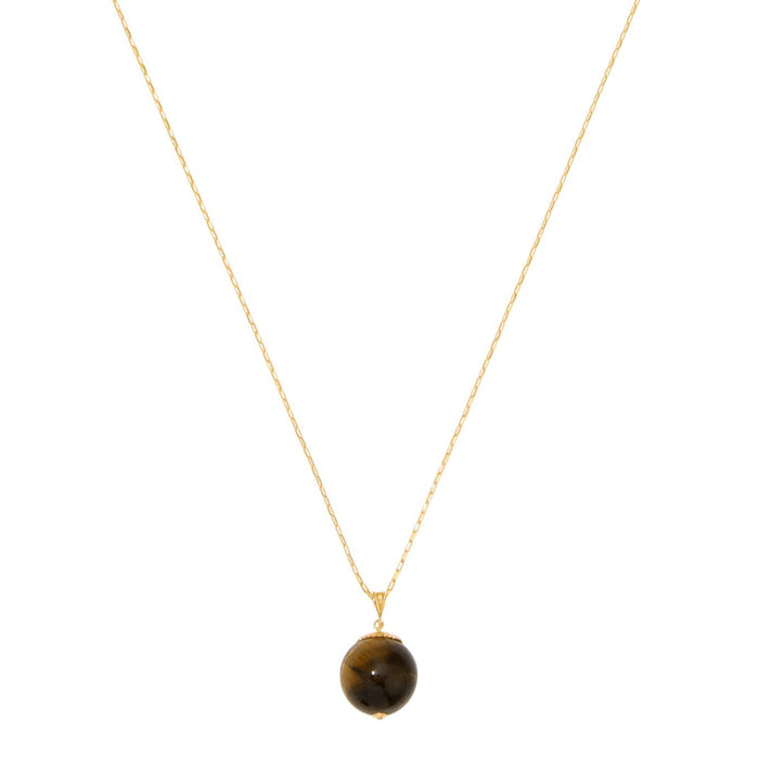 Have a Ball Necklace - Tiger's Eye by Erin Fader Jewelry