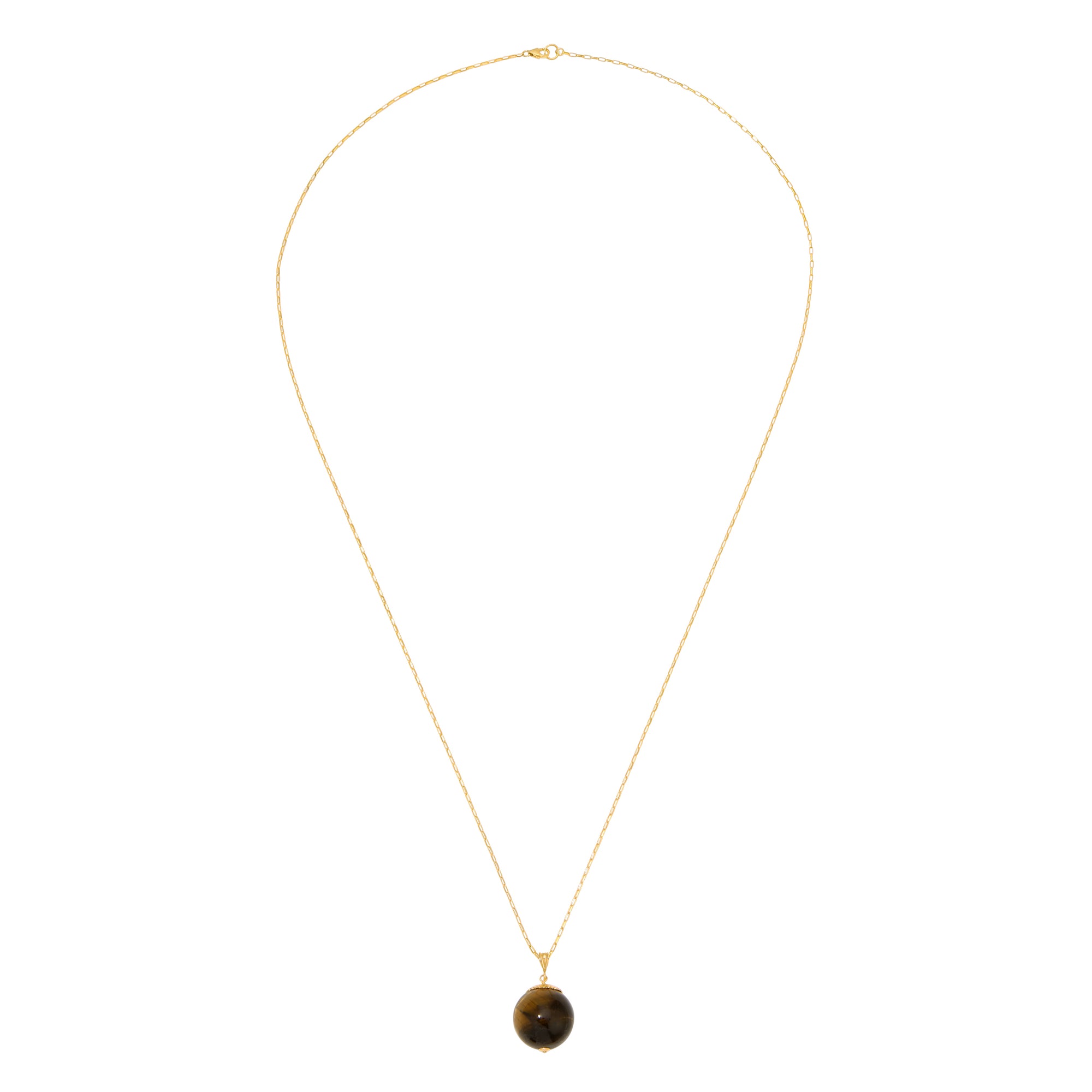 Have a Ball Necklace - Tiger's Eye by Erin Fader Jewelry