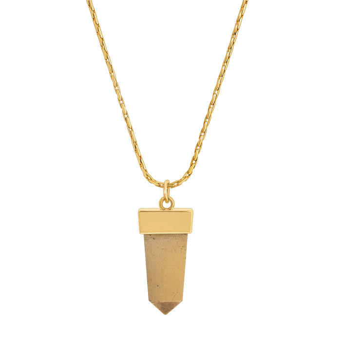 On Point Pyrite Necklace by Erin Fader Jewelry  