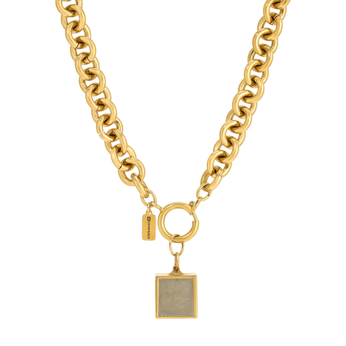 Valor Chain Necklace with The Pyrite Charm by Erin Fader Jewelry