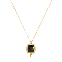 Vintage Intaglio Necklace - Black by Erin Fader Jewelry
