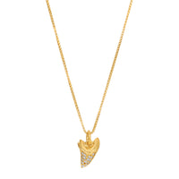 Shark Tooth Bling Charm Necklace by Erin Fader Jewelry