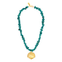 Vintage Turquoise Shell Necklace by Erin Fader Jewelry