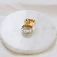 Pyramid Band Ring - Gold by Erin Fader Jewelry