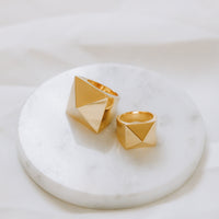 Pyramid Ring - Gold Grande by Erin Fader Jewelry