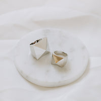 Pyramid Ring - Silver Medium by Erin Fader Jewelry