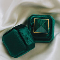 Pyramid Ring - Malachite Grande by Erin Fader Jewelry