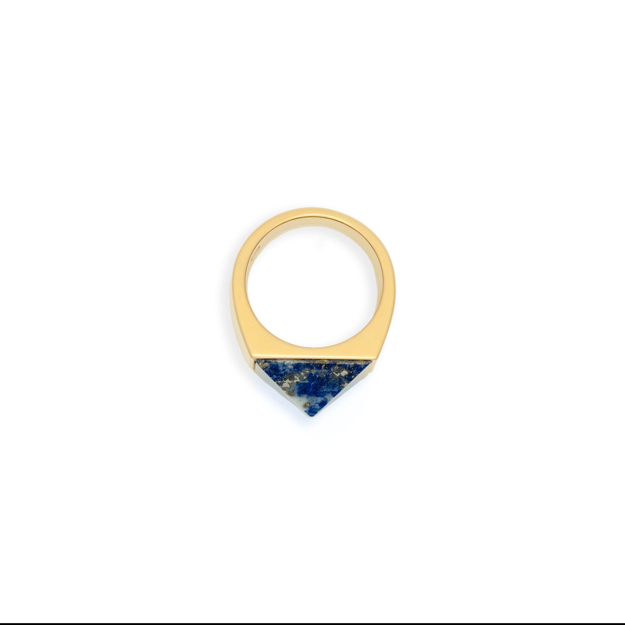 Pyramid Ring - Lapis Medium by Erin Fader Jewelry