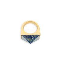 Pyramid Ring - Lapis Grande by Erin Fader Jewelry