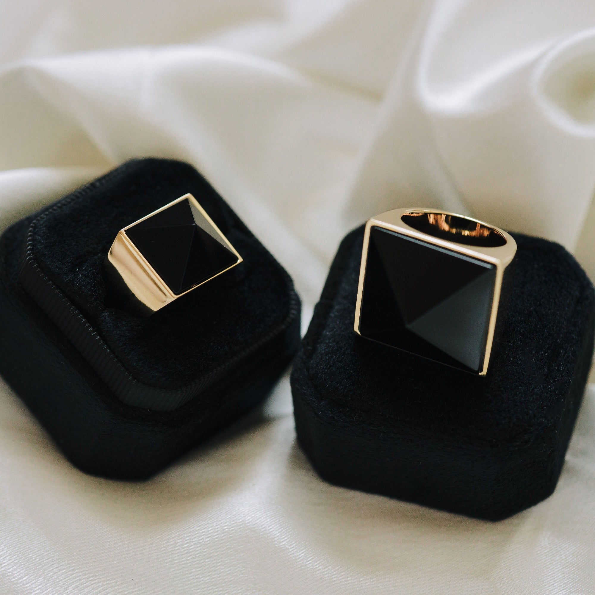 Pyramid Ring - Onyx Grande by Erin Fader Jewelry