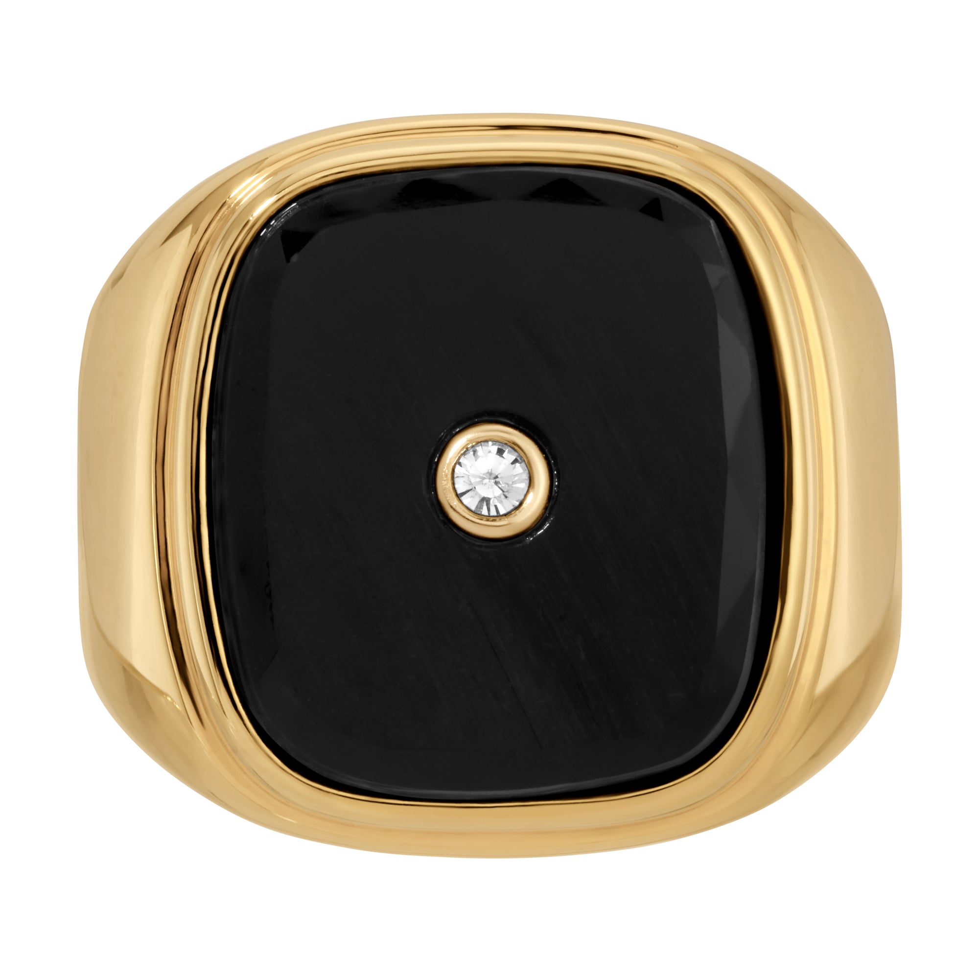Art Deco Signet Ring - Black by Erin Fader Jewelry 