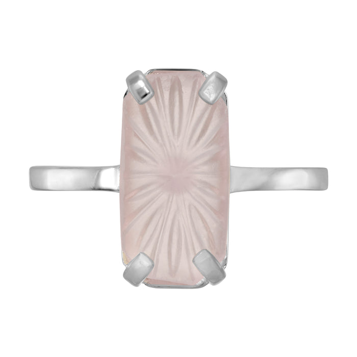 Deco Dreams Pink Vintage Ring - Sterling Silver by Erin Fader Jewelry