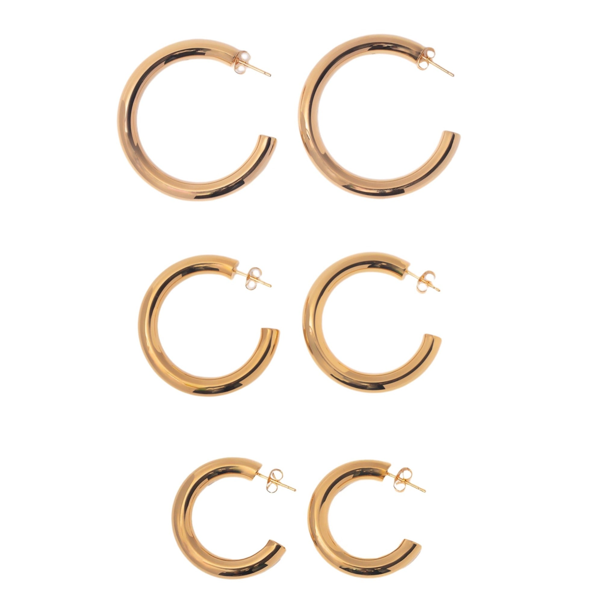 Extra Golden Hoop Collection by Erin Fader Jewelry