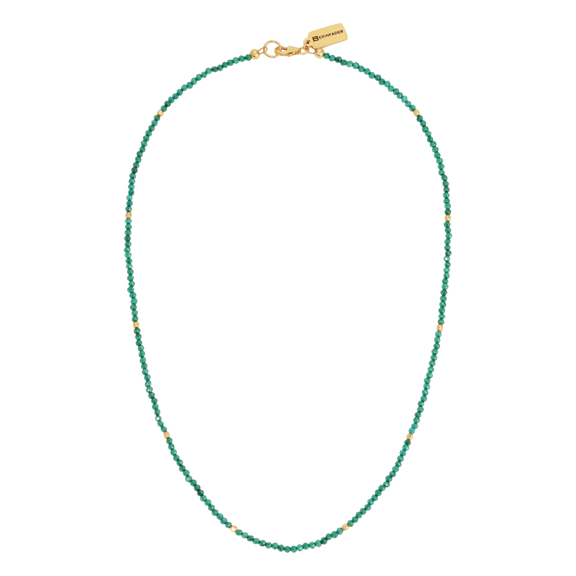 Green Onyx Gemstone Beaded Necklace by Erin Fader Jewelry