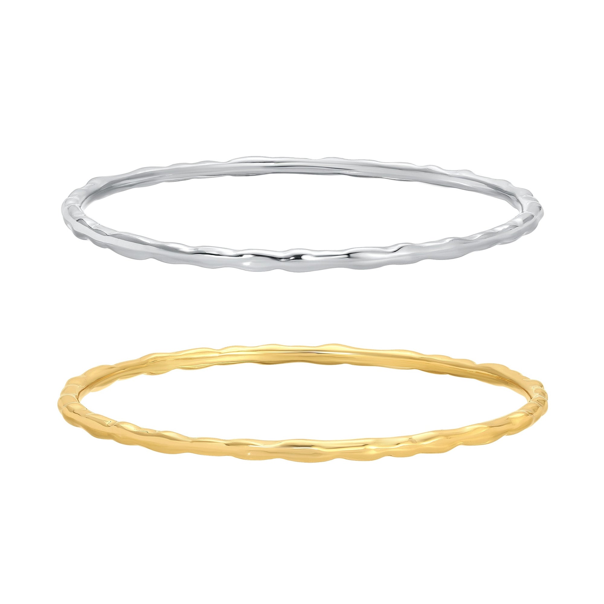 Hanna Mixed Metal Bangle Set by Erin Fader Jewelry