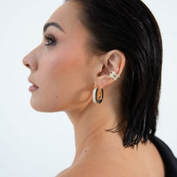 The Deco Hoops - Gold Grande by Erin Fader Jewelry