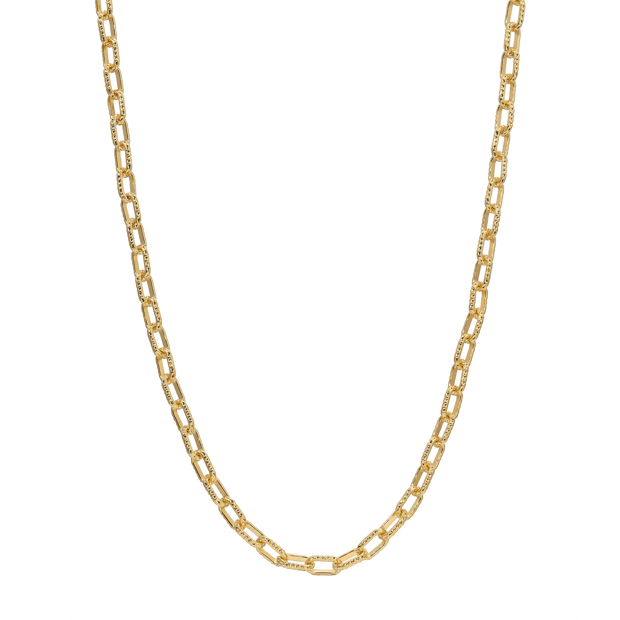 Vintage Hammered Link Necklace