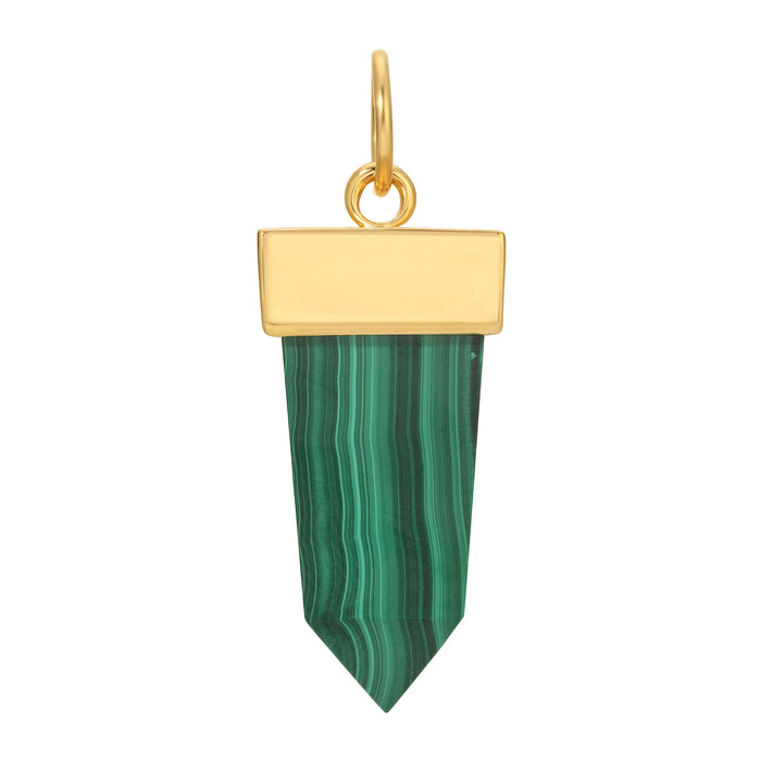 Malachite Pendant by Erin Fader Jewelry