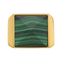 Pyramid Ring - Malachite Medium by Erin Fader Jewelry