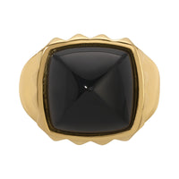 Onyx Pyramid Ring by Erin Fader Jewelry