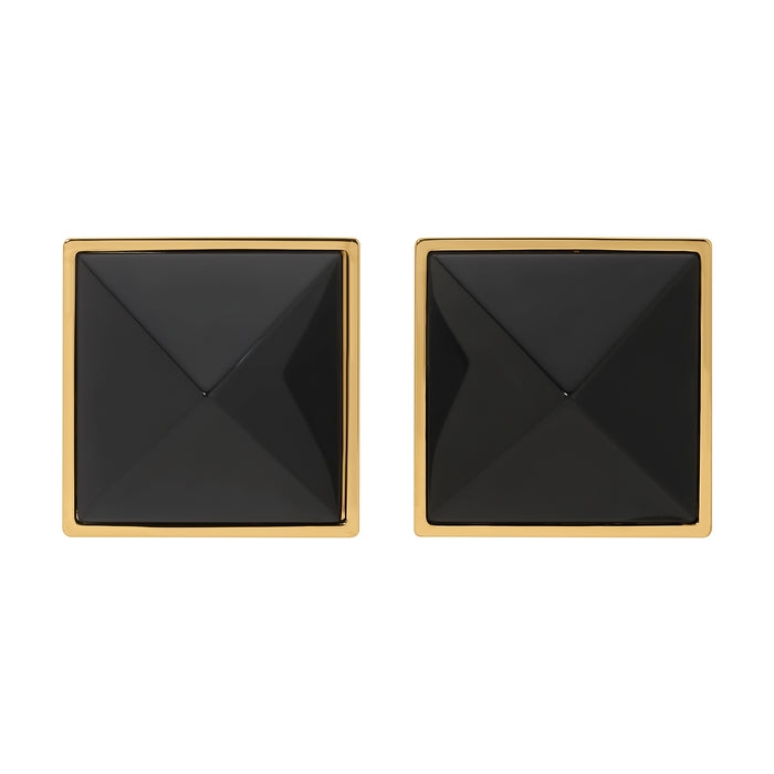 Pyramid Studs - Onyx Grande by Erin Fader Jewelry