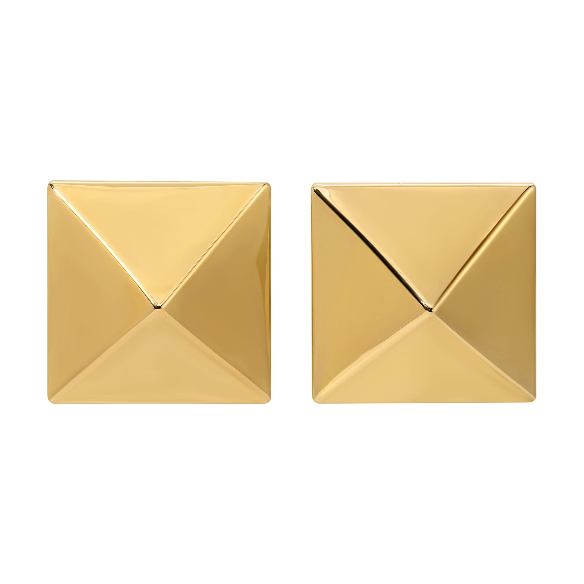 Pyramid Studs - Gold Grande by Erin Fader Jewelry