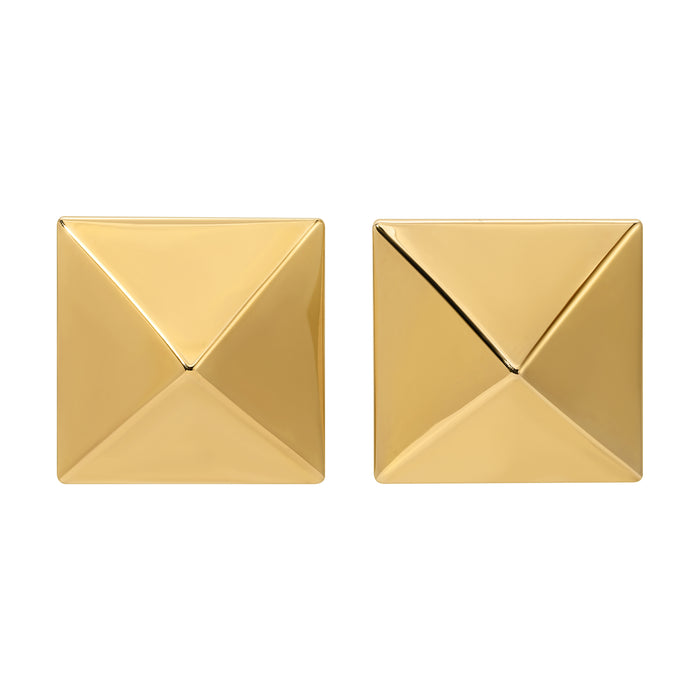 Pyramid Studs - Gold Grande by Erin Fader Jewelry