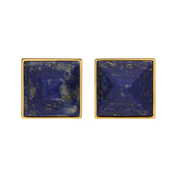 Pyramid Studs - Lapis Medium by Erin Fader Jewelry