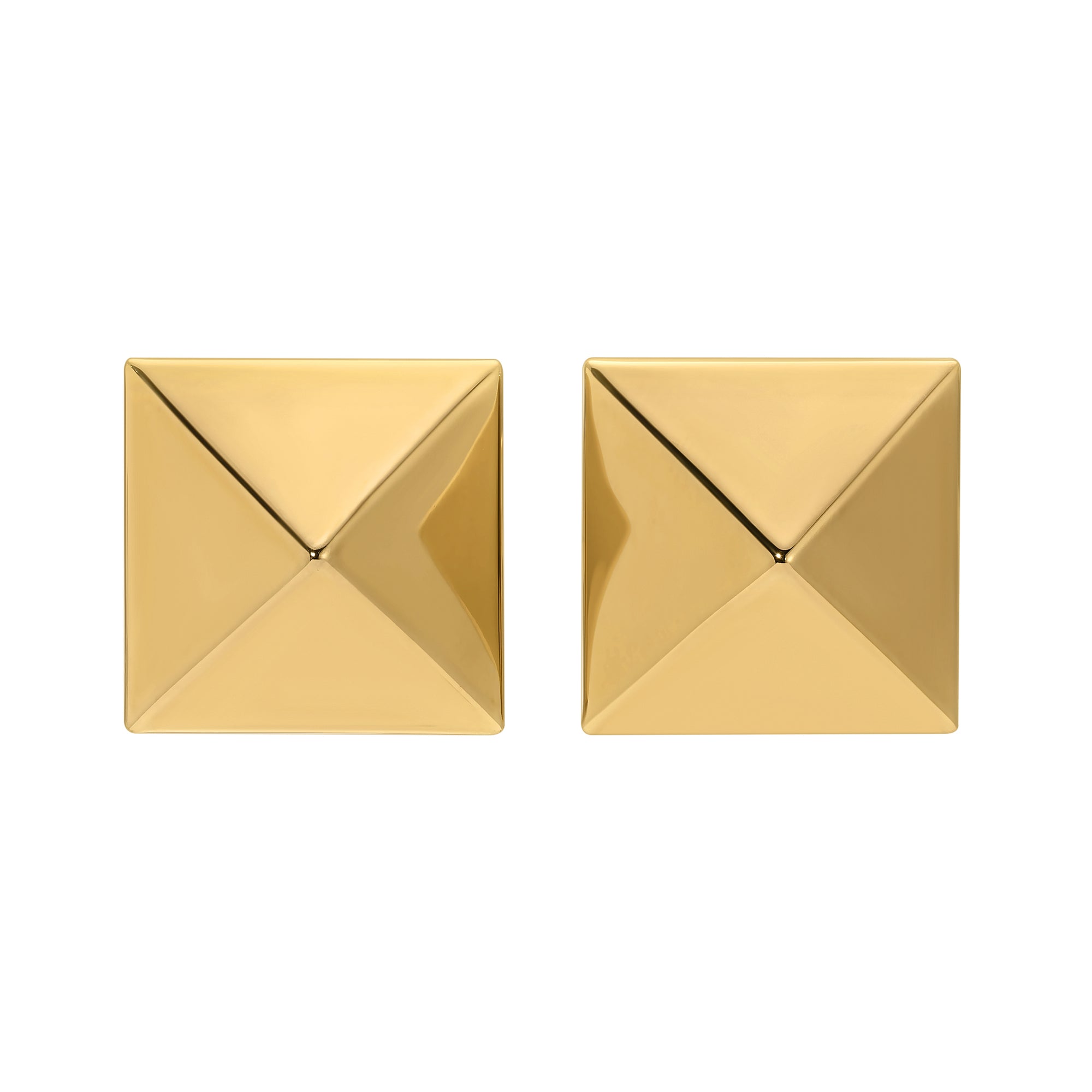 Pyramid Studs - Gold Medium by Erin Fader Jewelry