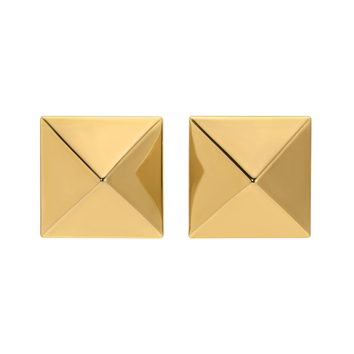 Pyramid Studs - Gold Medium by Erin Fader Jewelry