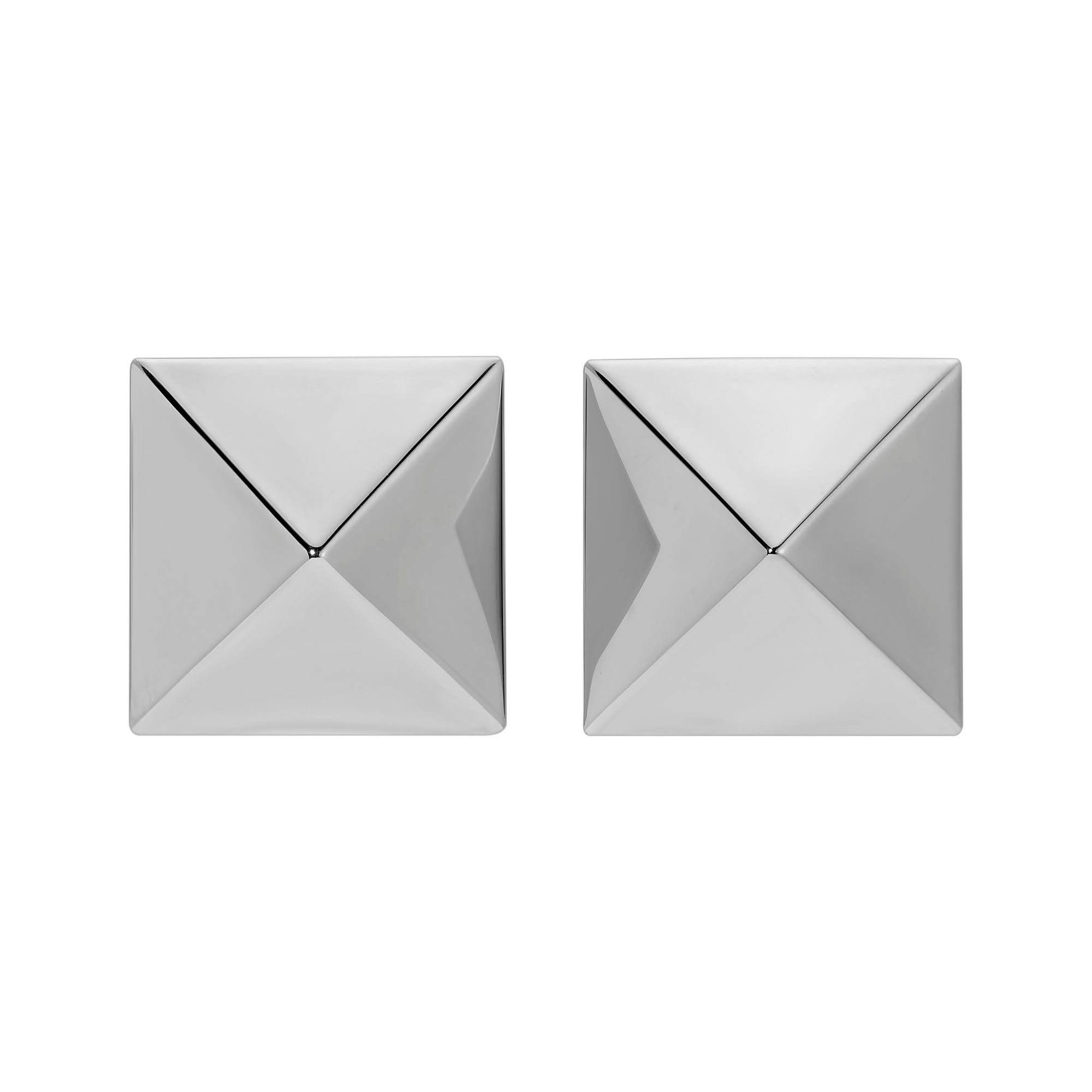 Pyramid Studs - Silver Medium by Erin Fader Jewelry