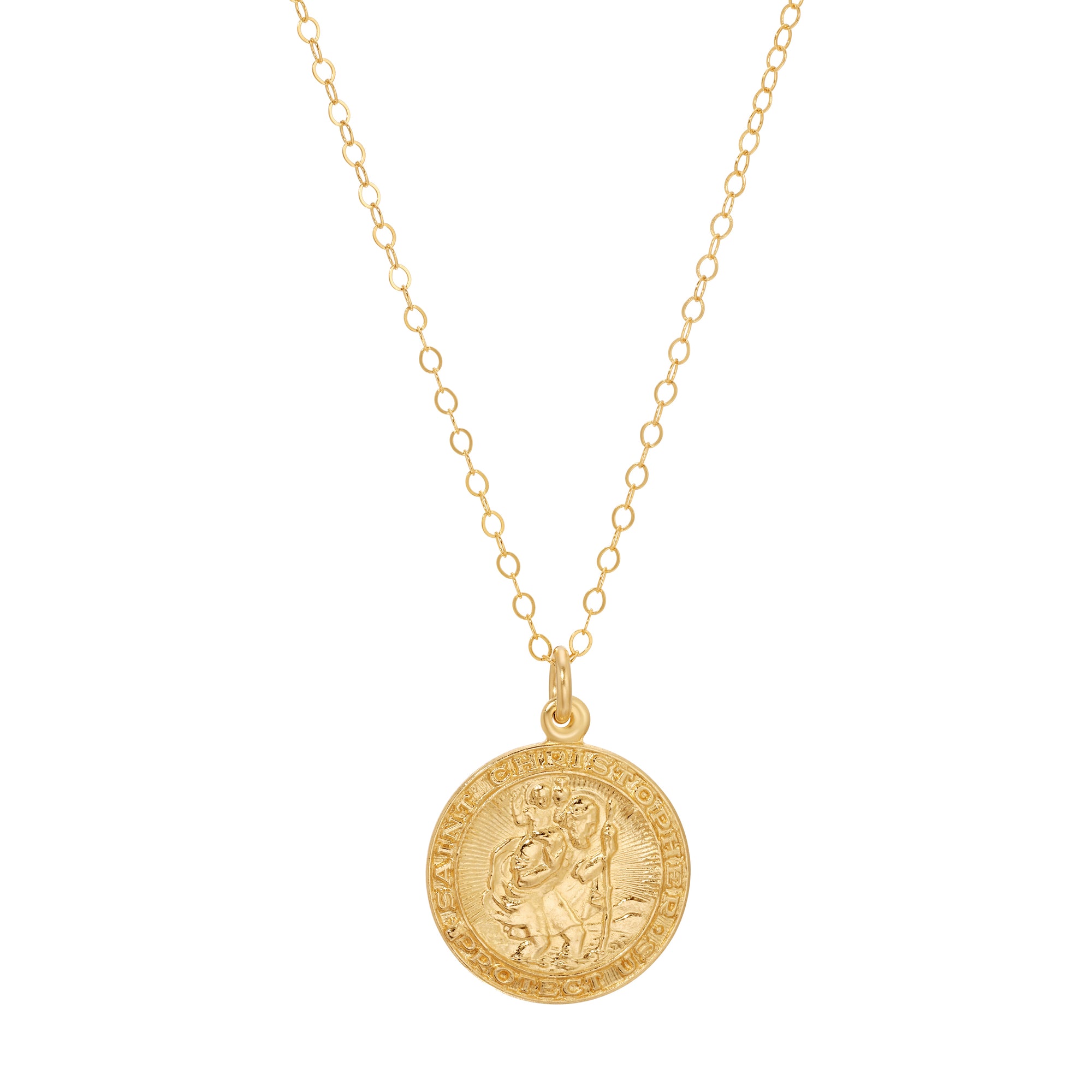 St. Christopher Medallion Necklace from Erin Fader Jewelry