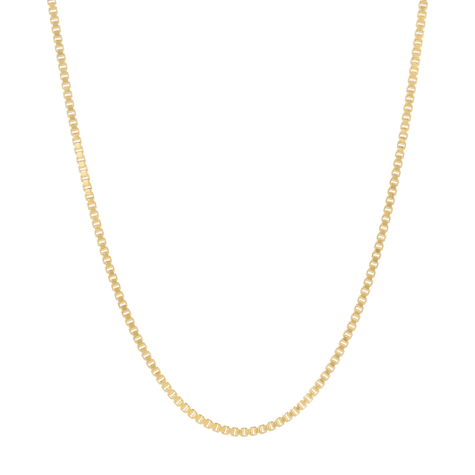 14K Gold Filled Box Chain Necklace from Erin Fader Jewelry 